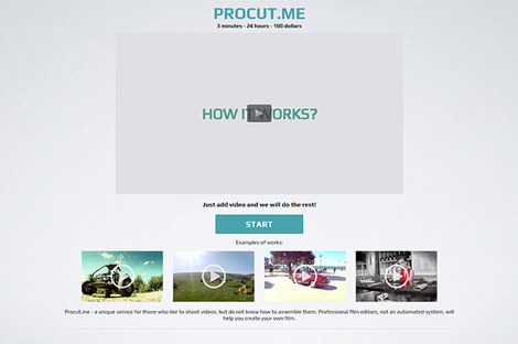 Procut.me - перший сервіс онлайн-замовлення професійного відеомонтажу